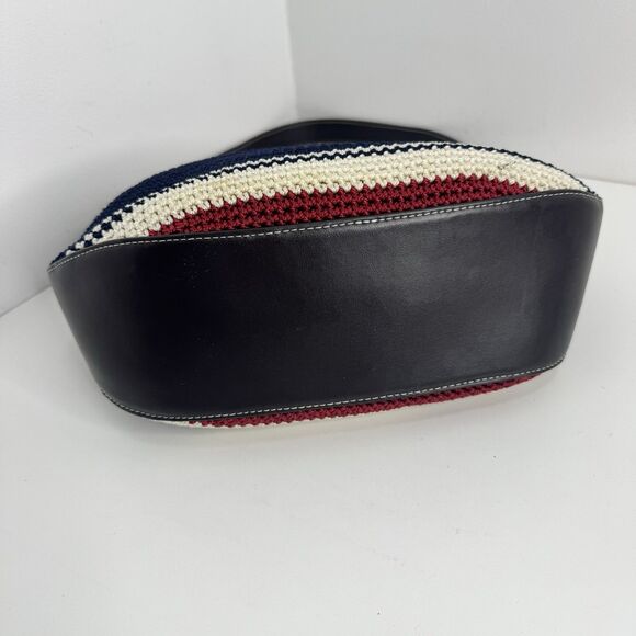 The Sak Women's Crochet Crossbody Bag Red White Blue Striped patriotic Charm - Picture 5 of 9
